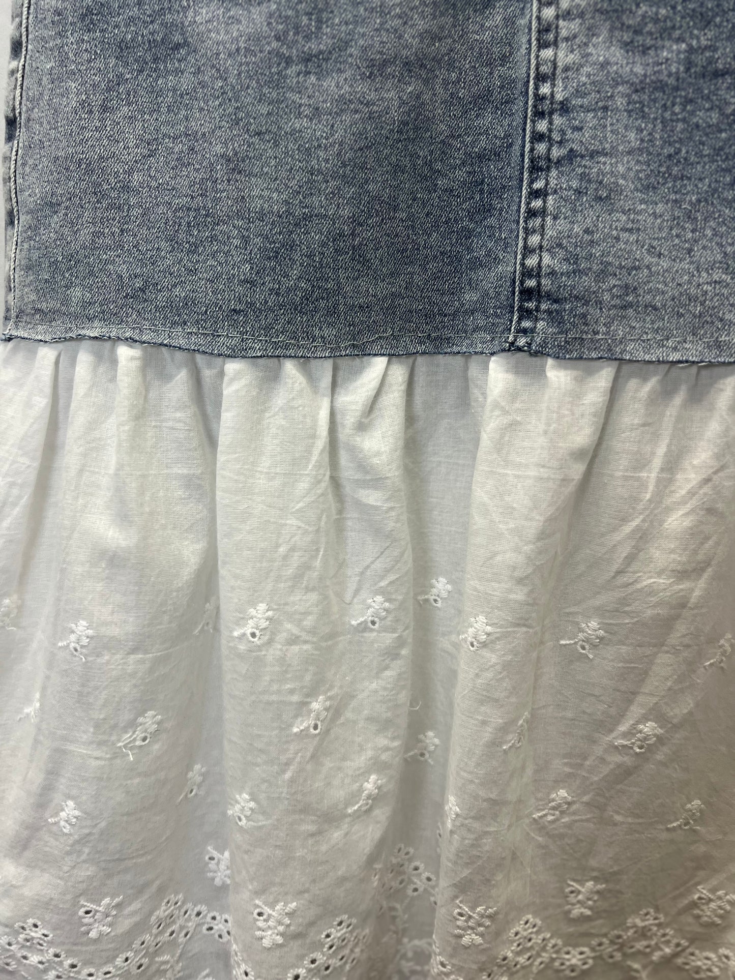 Clara Denim Bloom Skirt