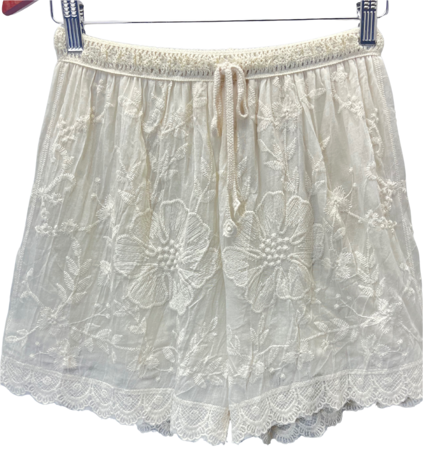 Luna Embroidered Lace Shorts