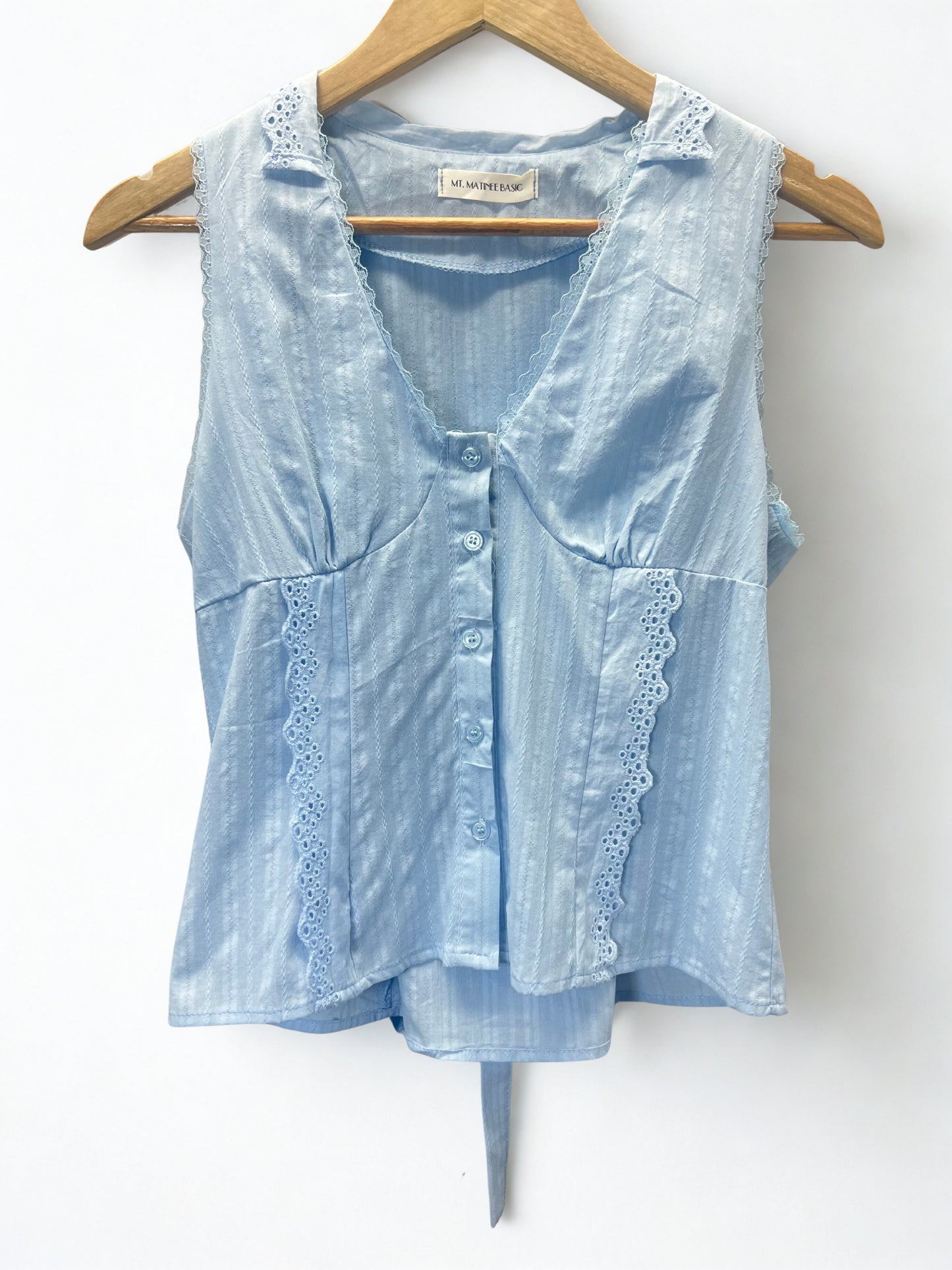 Celeste Sleeveless Eyelet Shirt