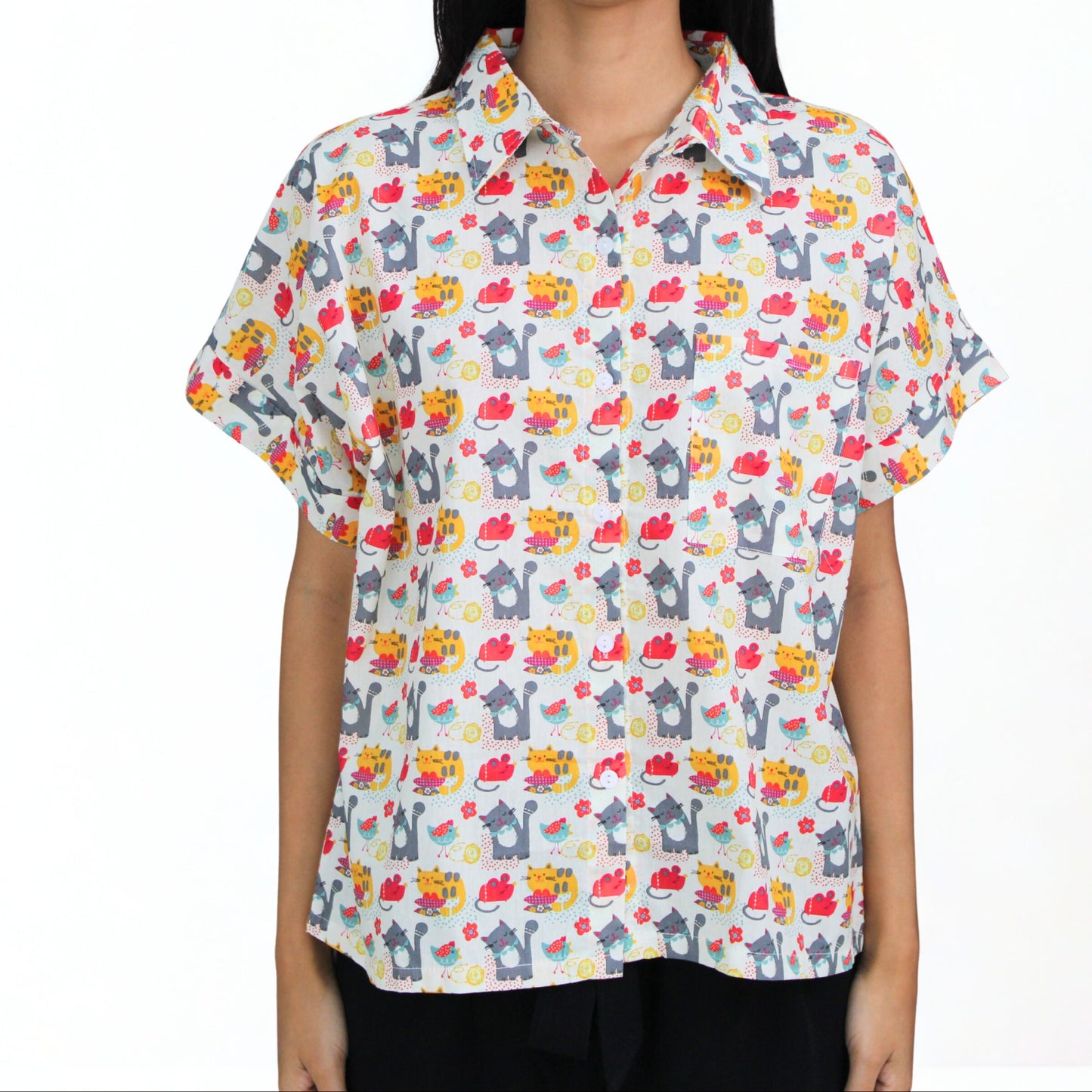 Critter Picnic Cotton Shirt
