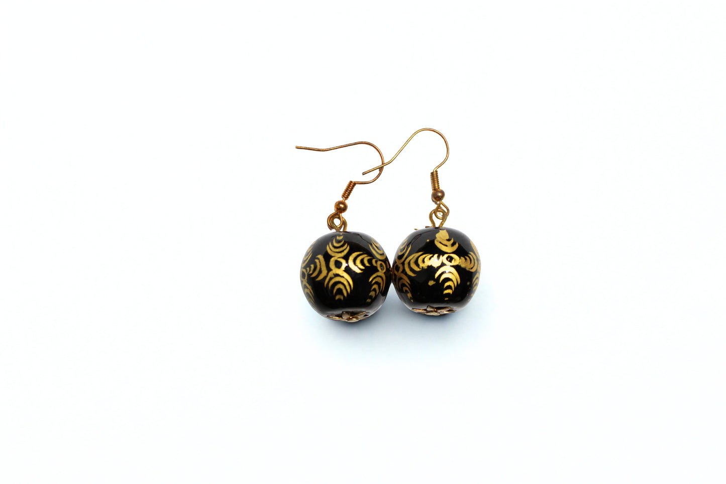 Golden Lotus Orb Earrings – ER11