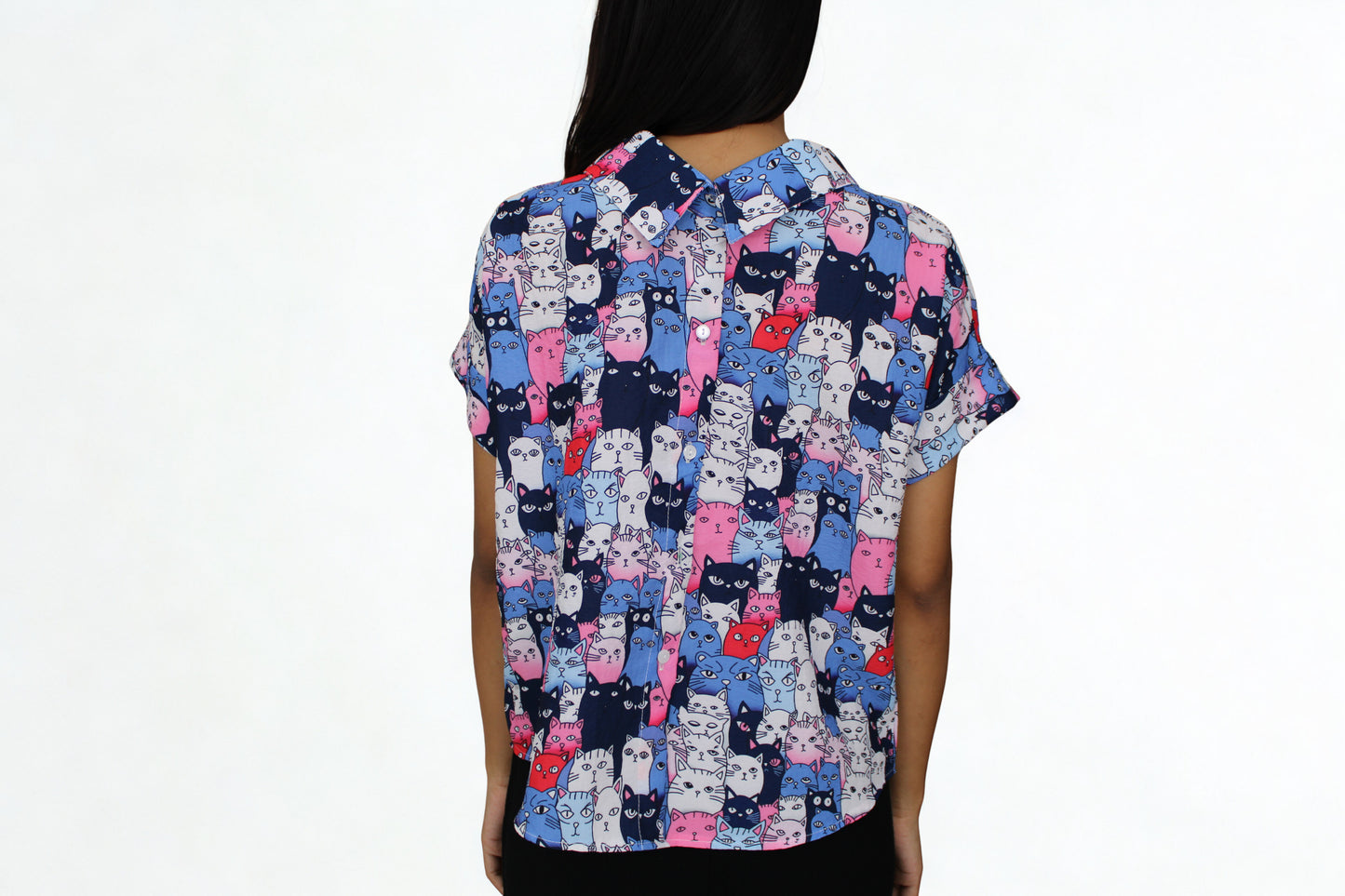 Pop Cats Button-Up Shirt