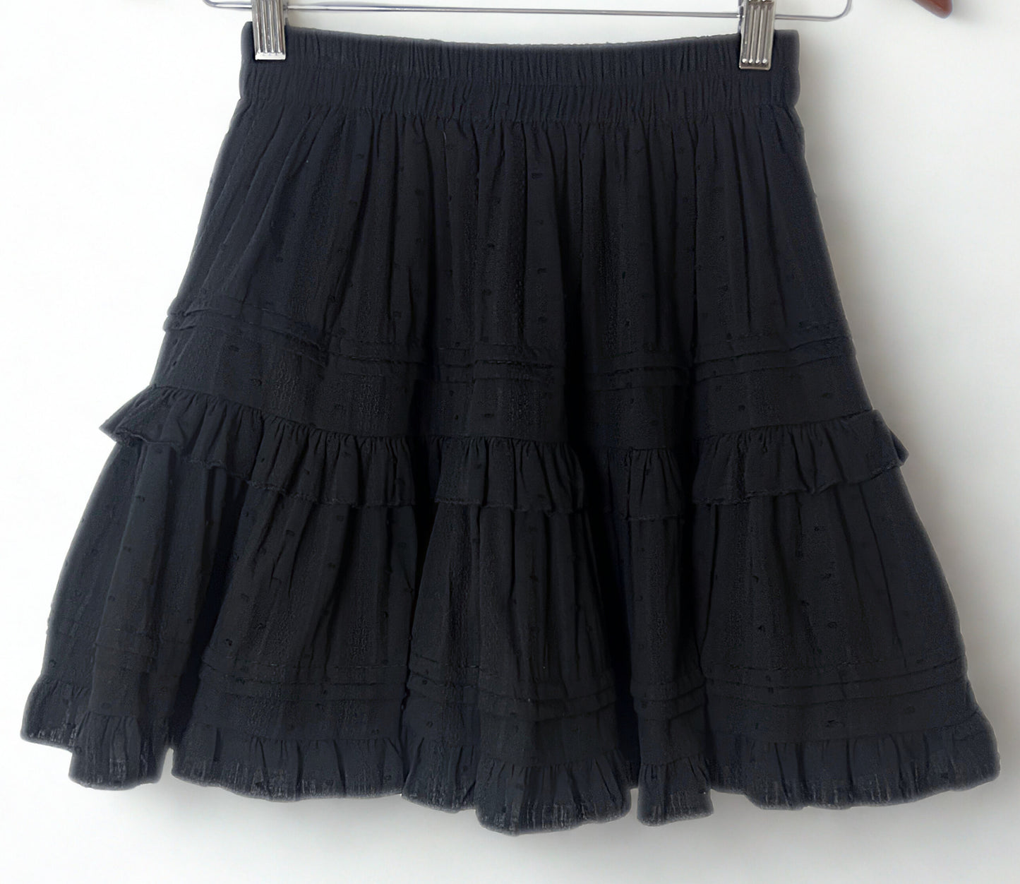 Midnight Whimsy Ruffle Skirt