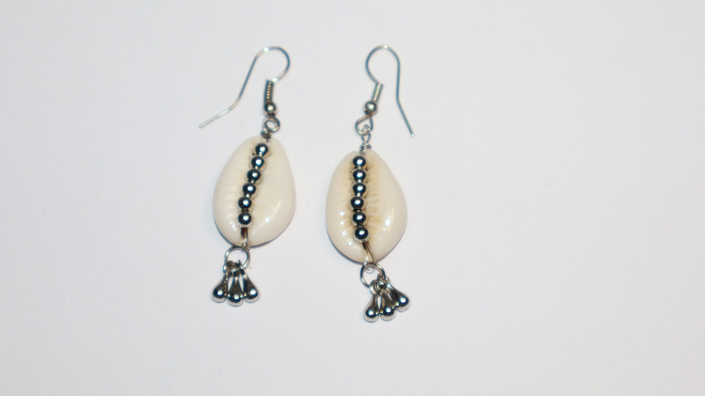 Ocean Spirit Cowrie Shell Earrings