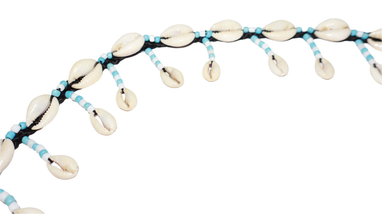 Turquoise Rhythm Cowrie Shell Belt