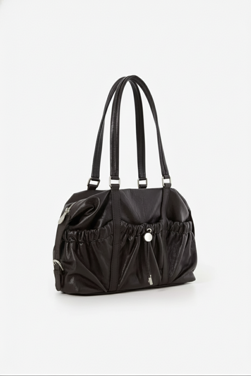 Luxe Cinched Leather Bag
