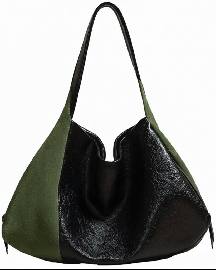 Olive Shadow Hobo Bag