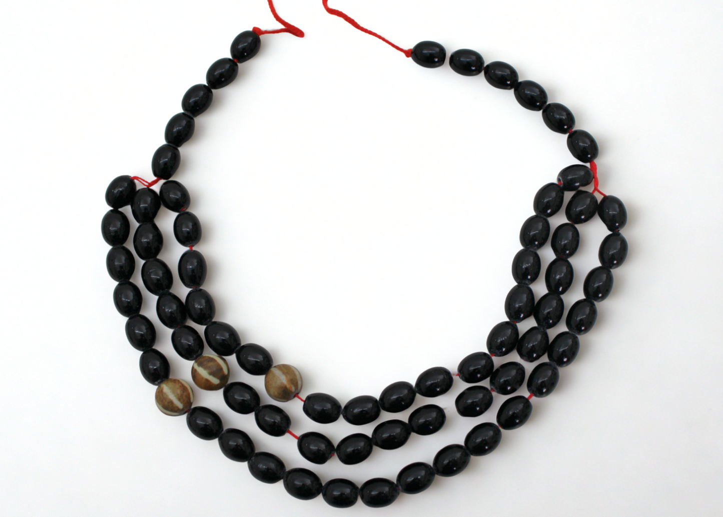 Kha – Black Bead Power Necklace
