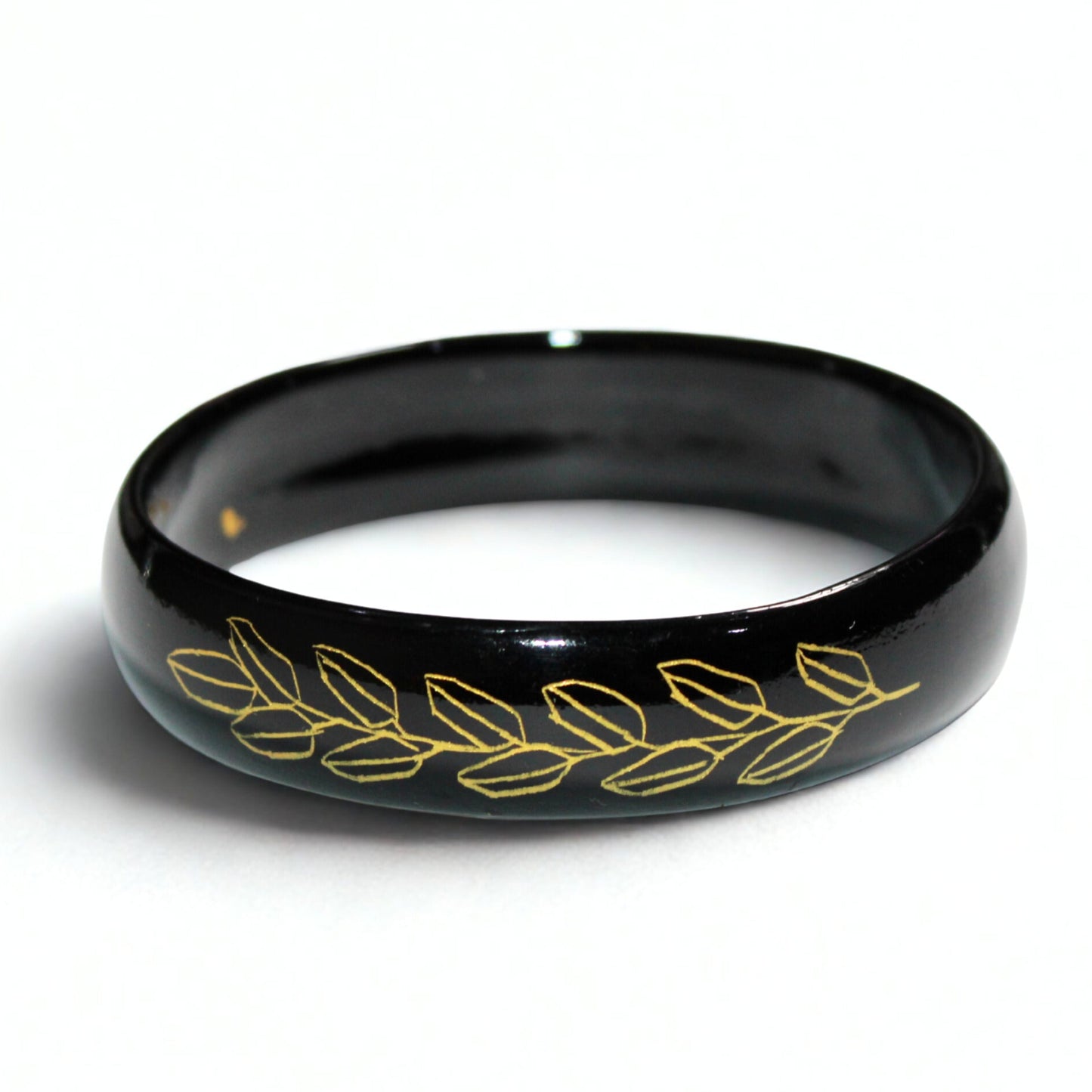 Golden Olive – Lacquerware Bangle