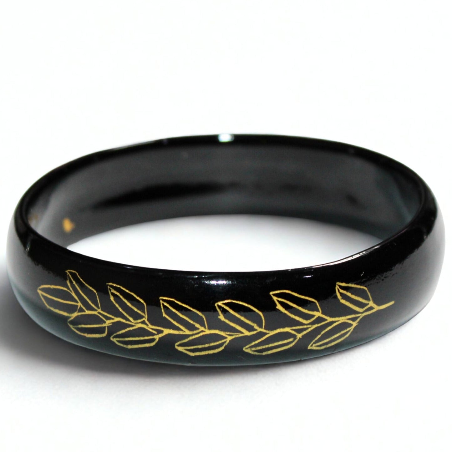 Golden Olive – Lacquerware Bangle
