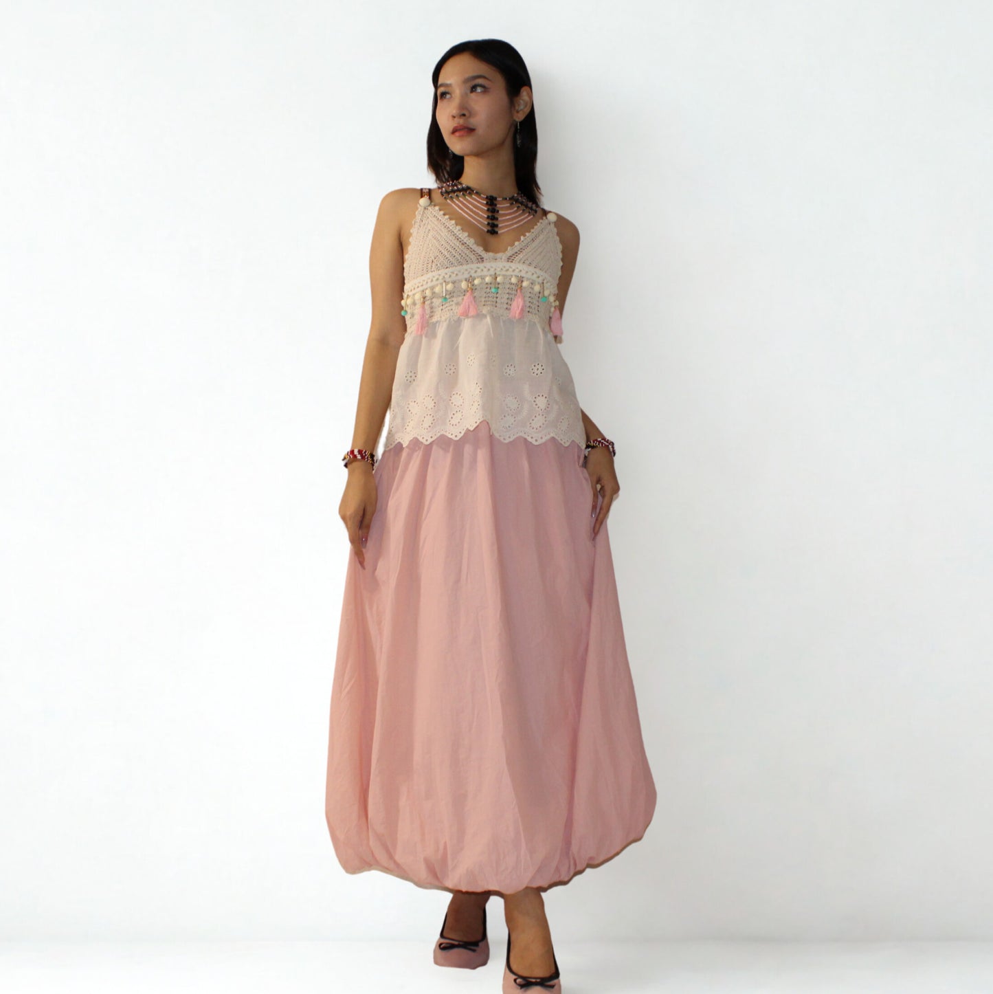 Blush Blossom Bubble Skirt
