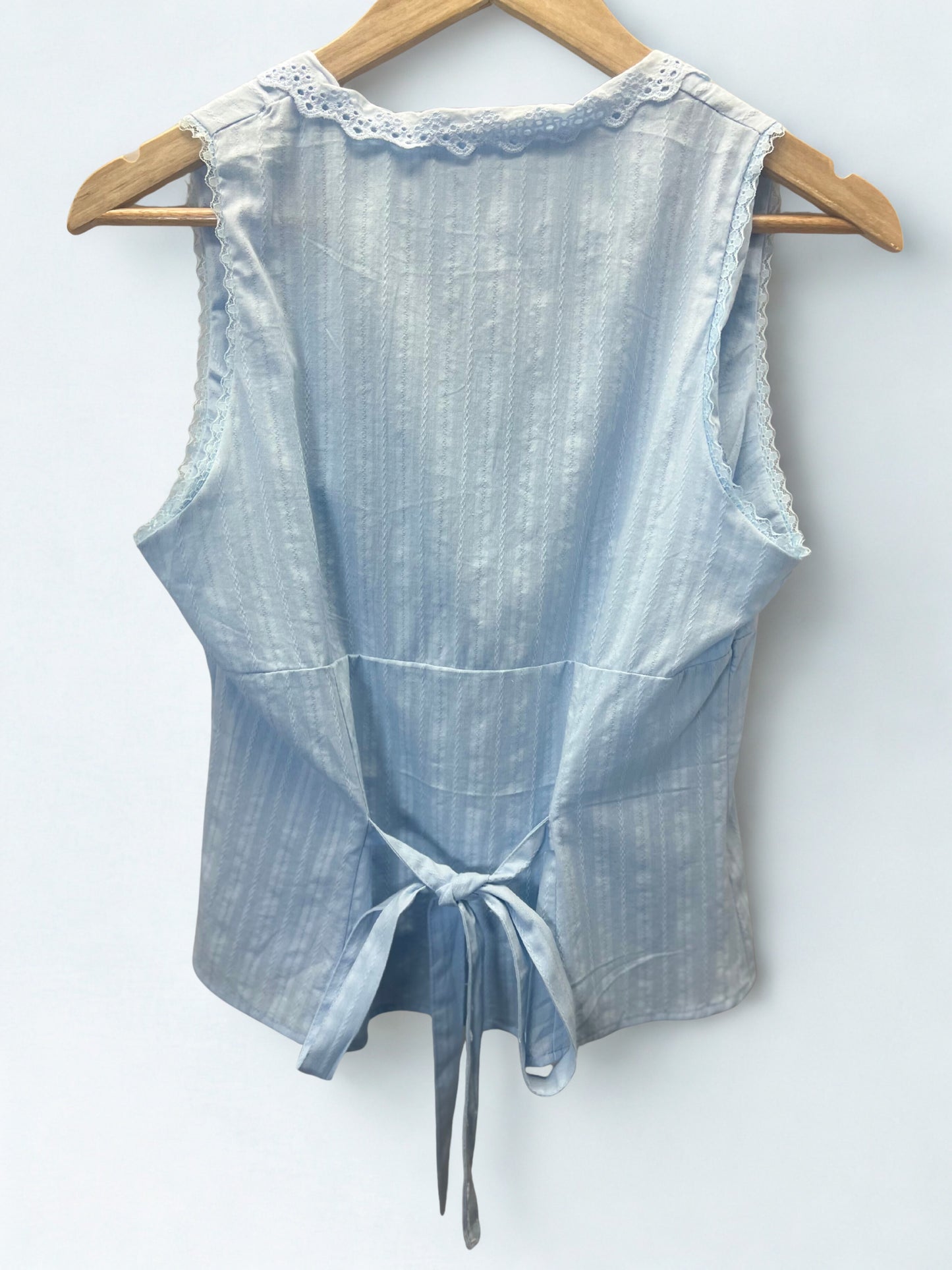 Celeste Sleeveless Eyelet Shirt