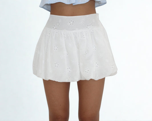 Alya Embroidered Bubble Skirt