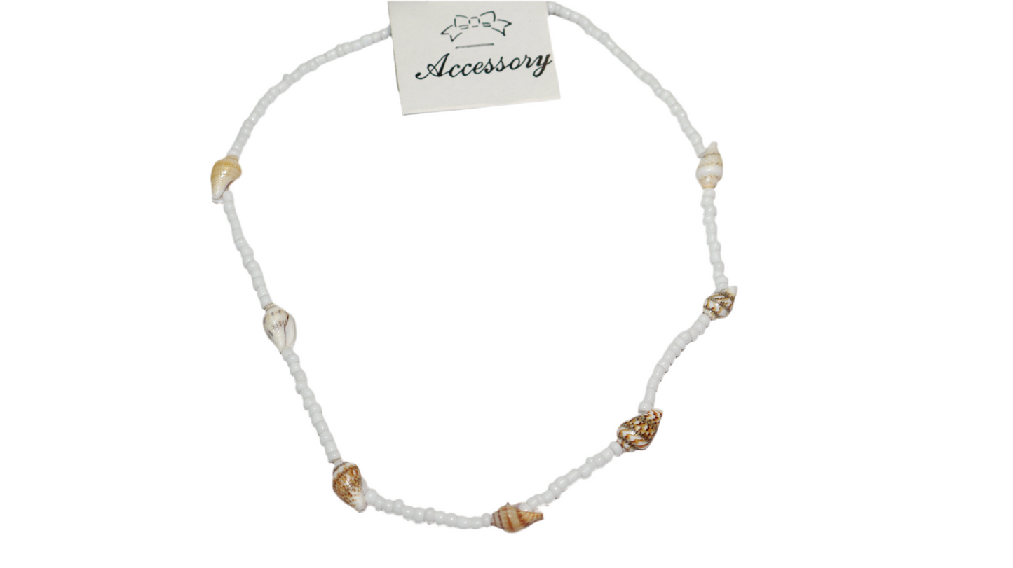 Ocean Whisper Beaded Shell Necklace