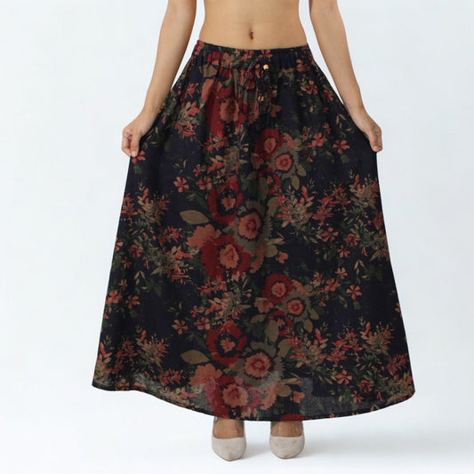 Cotton Drawstring Skirt