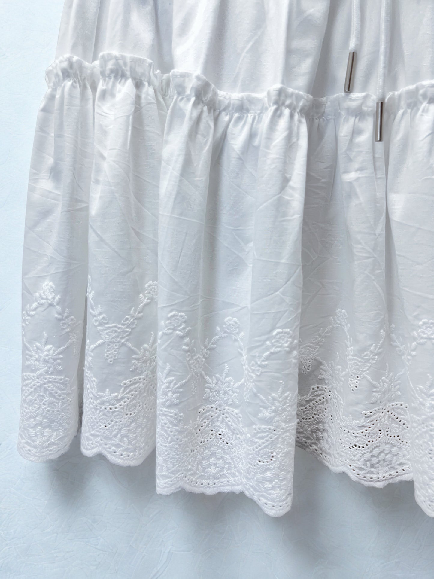 White Garden Tiered Skirt