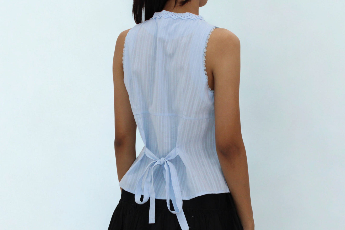 Celeste Sleeveless Eyelet Shirt