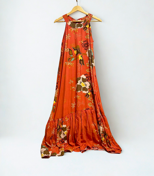 Saffron Bloom Maxi Dress