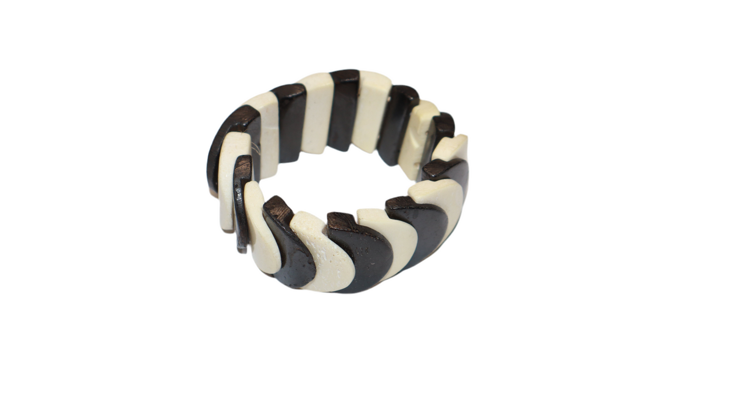 Tide Curve Wood Bracelet