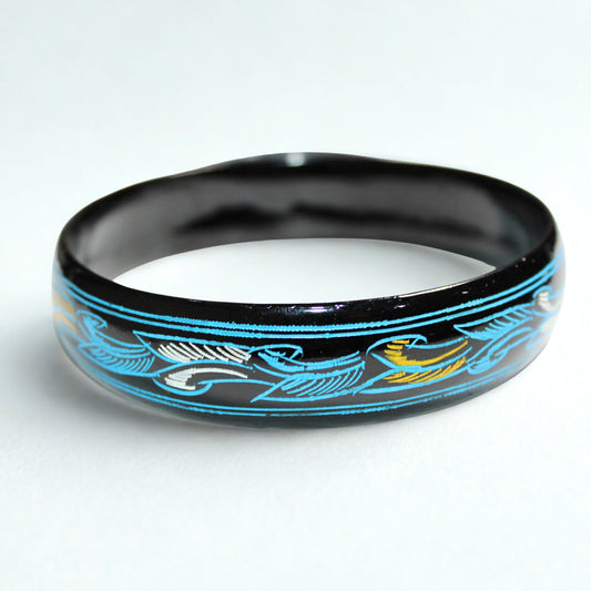“Ocean Phoenix” Lacquerware Bangle – BNG09