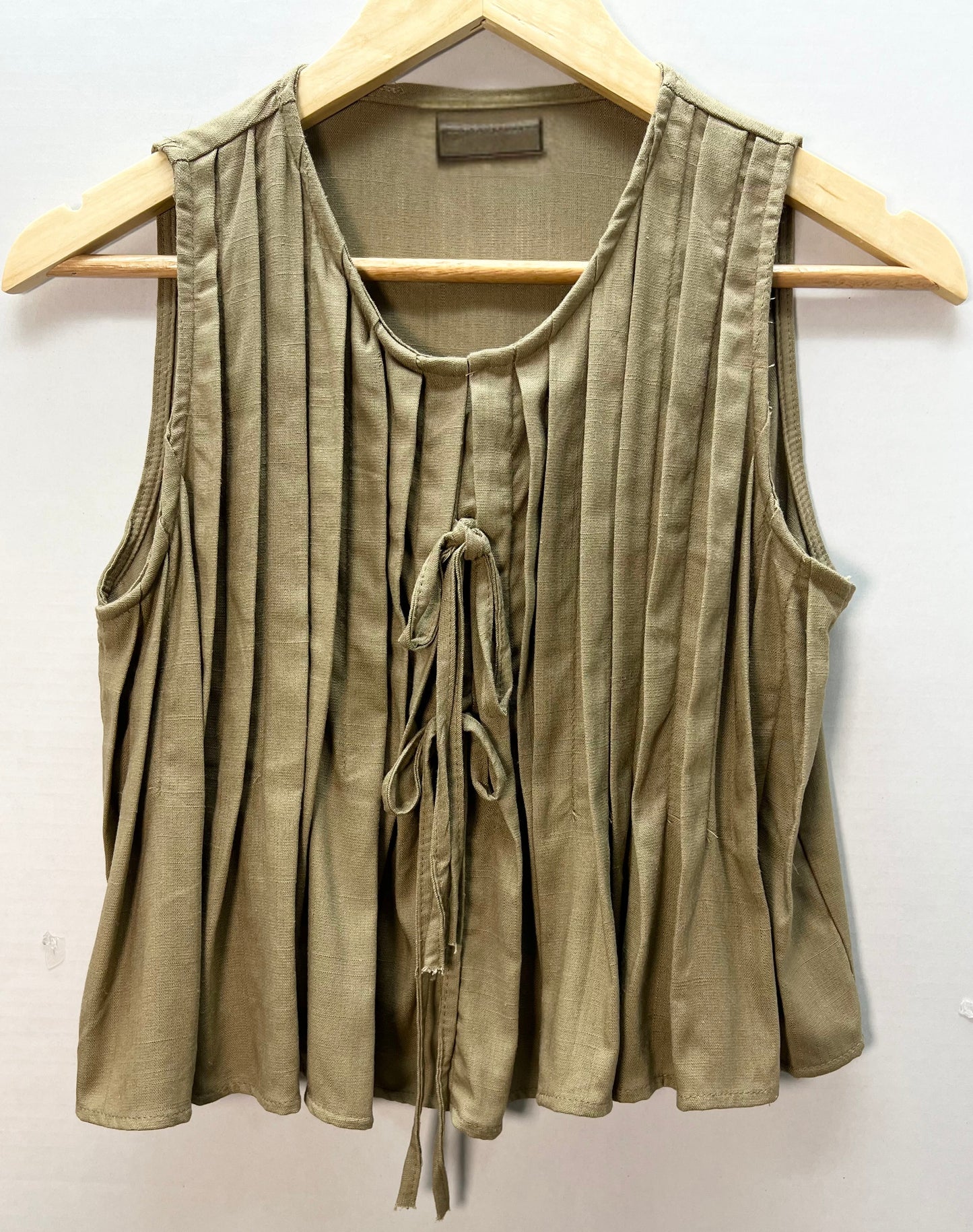 Thea Pleated Linen Blend Top