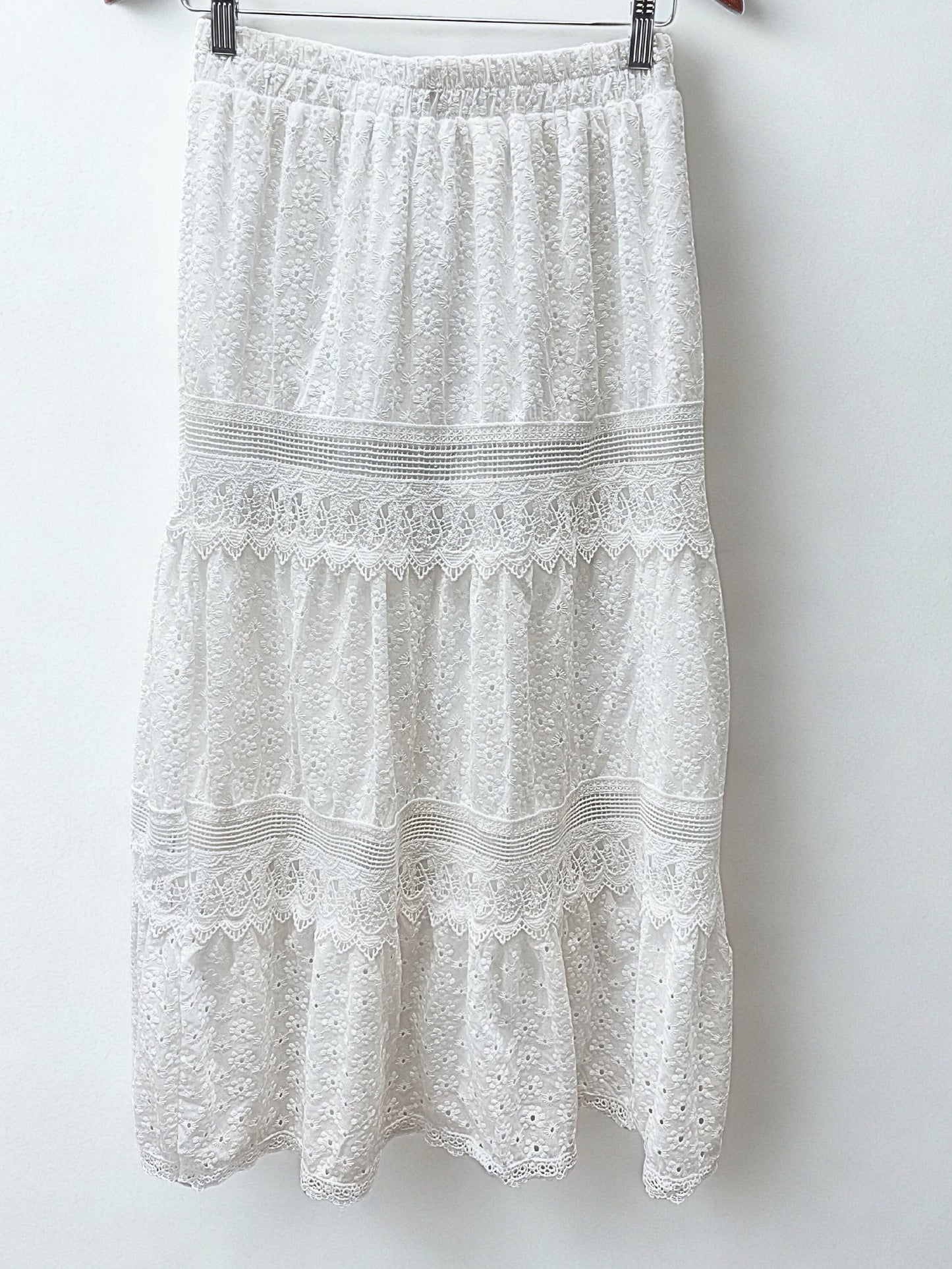 Elira Cotton Eyelet Skirt