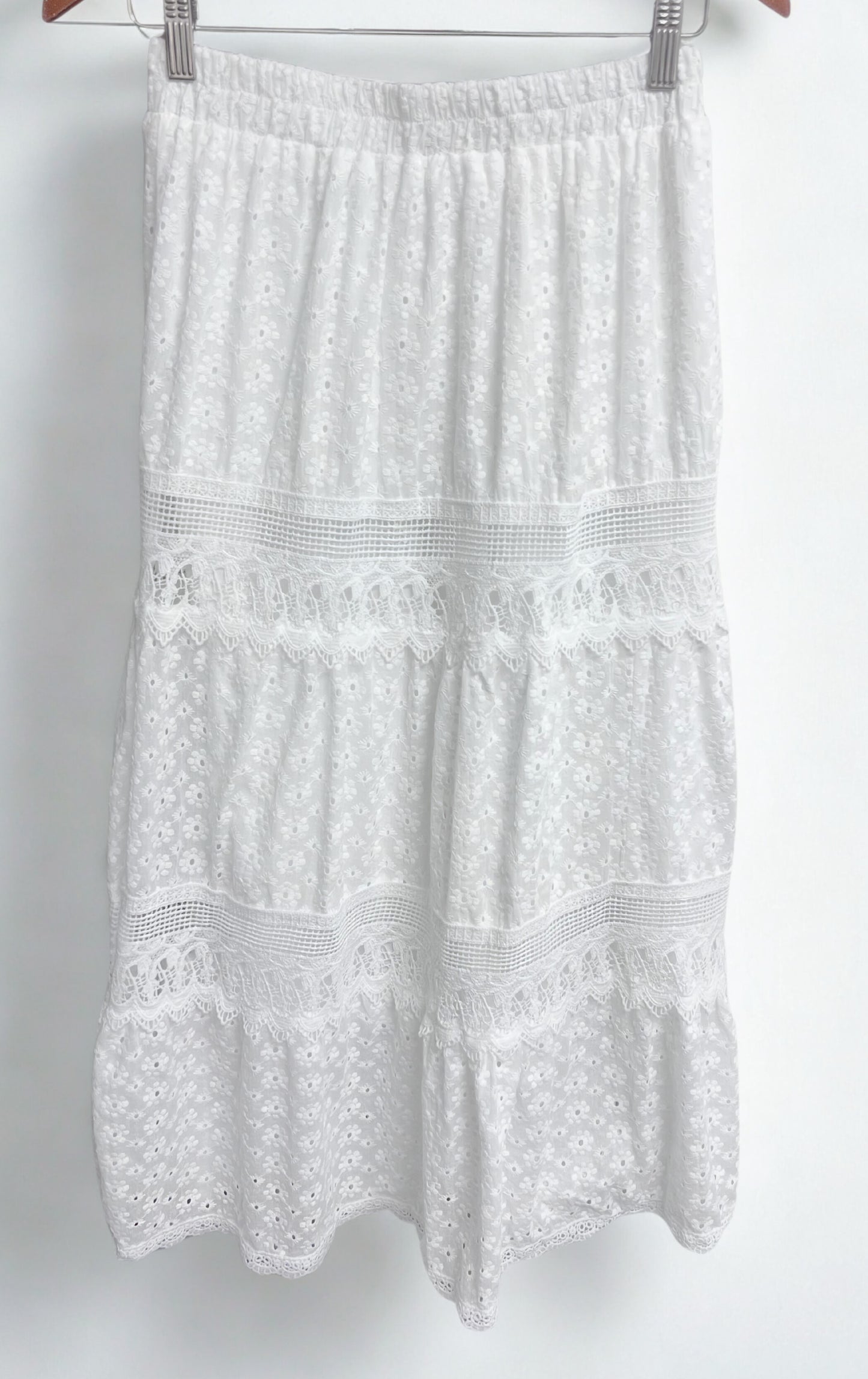 Elira Cotton Eyelet Skirt