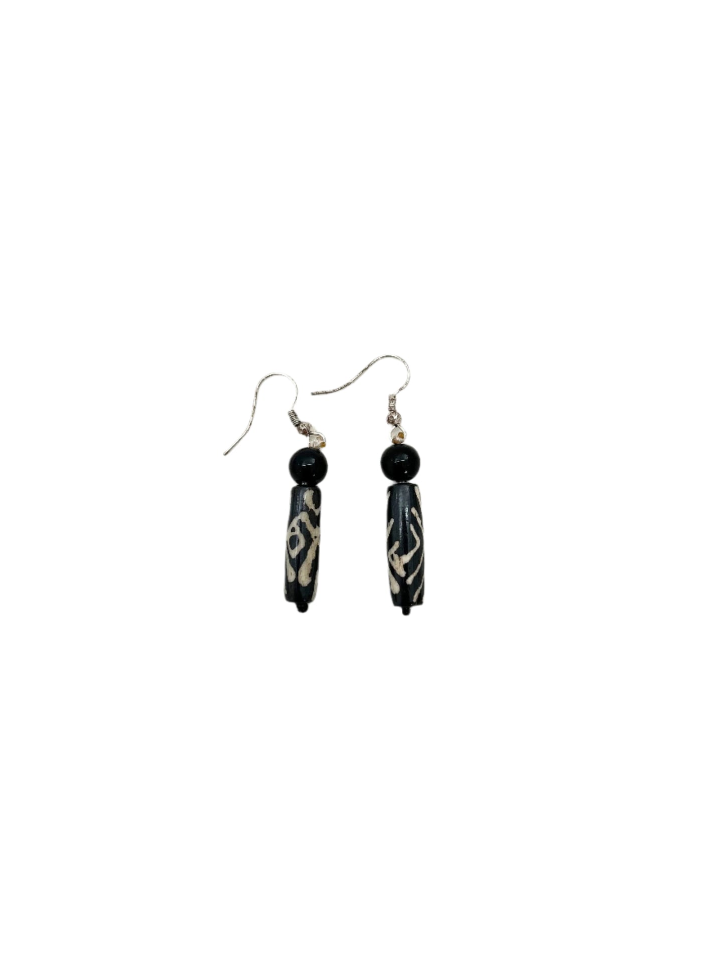 Etched Tree-Branch Drop Earrings