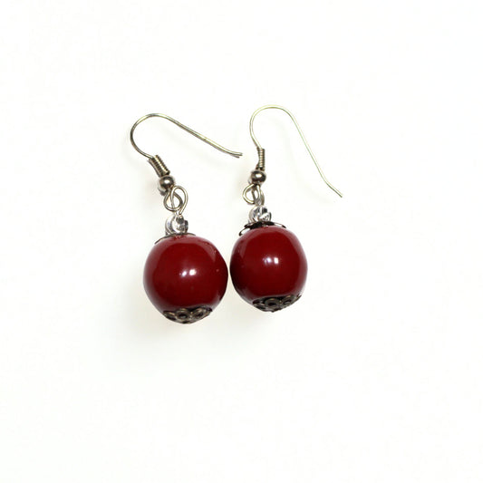 Crimson Lacquerware Drops – ER13
