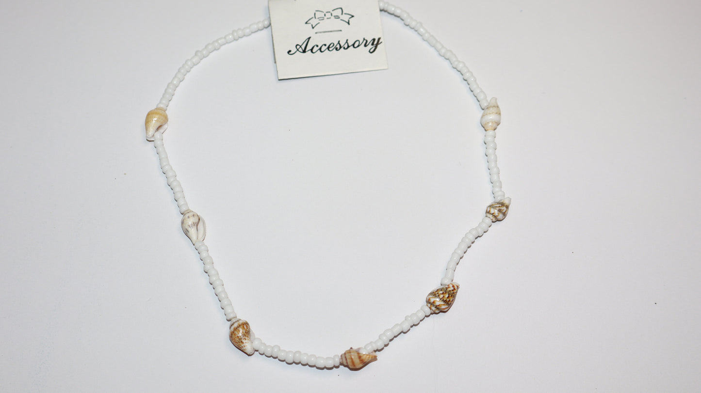 Ocean Whisper Beaded Shell Necklace