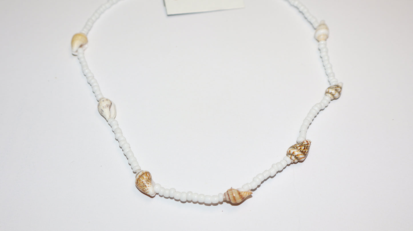 Ocean Whisper Beaded Shell Necklace