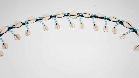 Turquoise Rhythm Cowrie Shell Belt