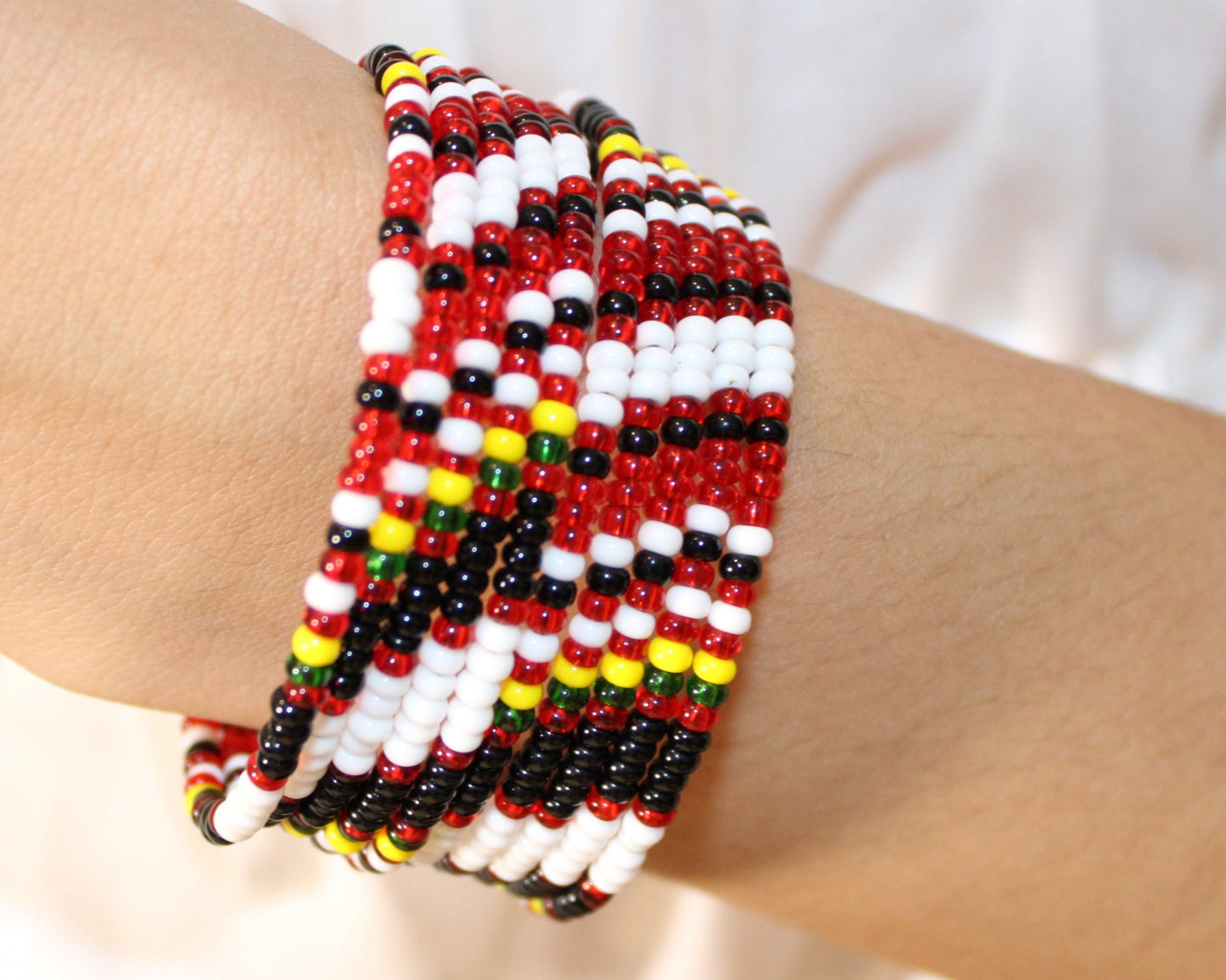 Lanu – Multicolor Beaded Wrap Bracelet