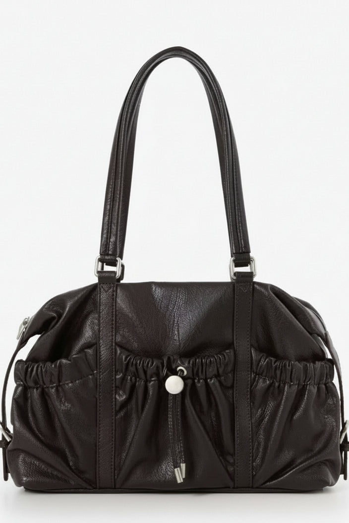 Luxe Cinched Leather Bag