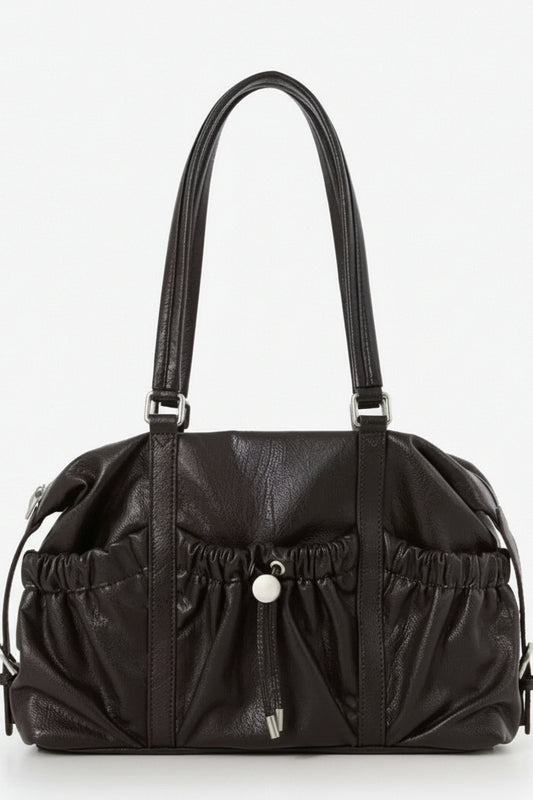 Luxe Cinched Leather Bag