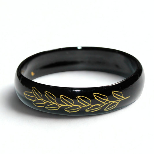 Golden Olive – Lacquerware Bangle
