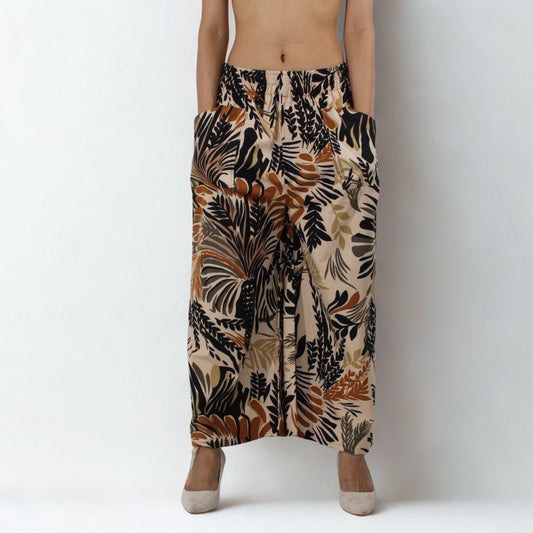Cotton Wide-Leg Pants