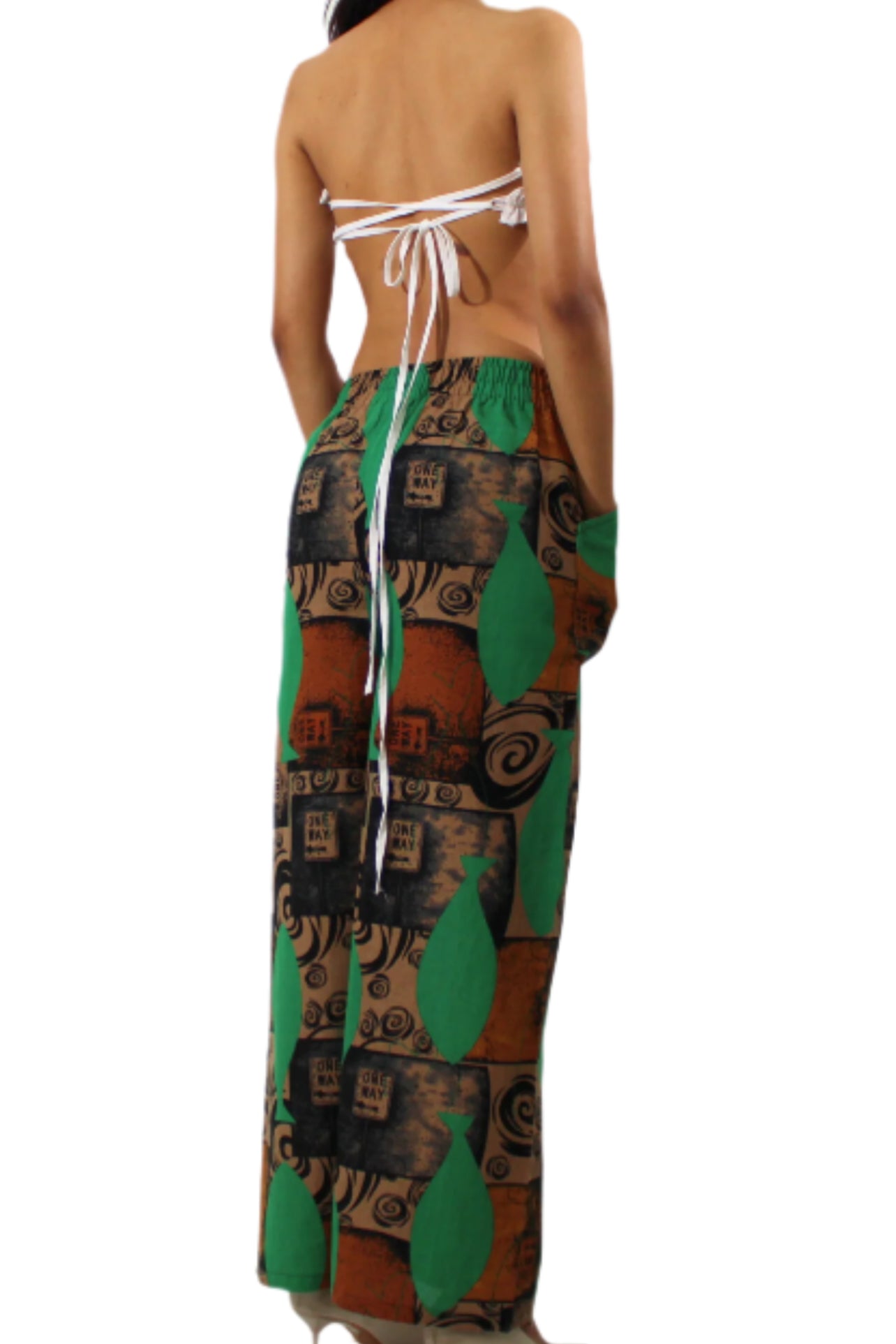 Street print pants