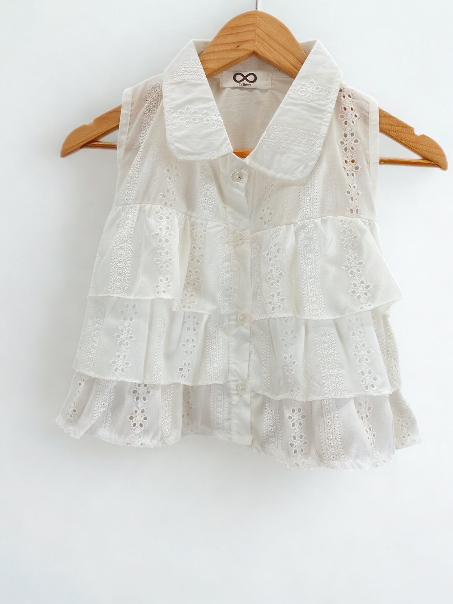 Isla Ruffle Eyelet Blouse
