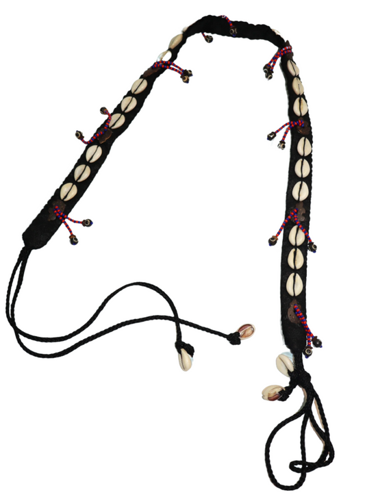 Handmade Cowrie Shell Belt with Cotton Band