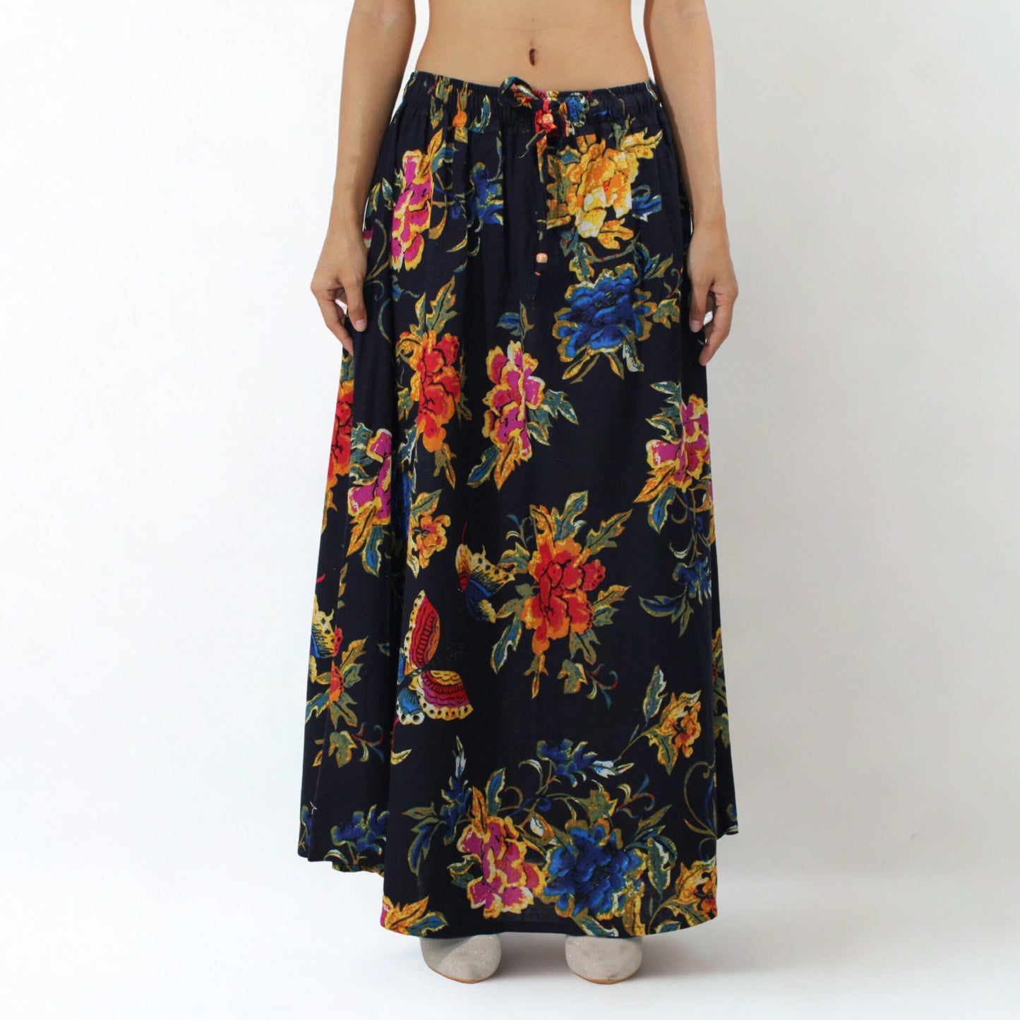 Cotton Maxi Skirt – Artisan Flora
