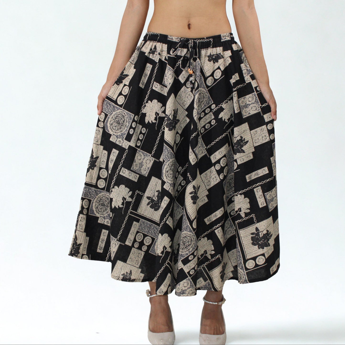 Cotton Maxi Skirt
