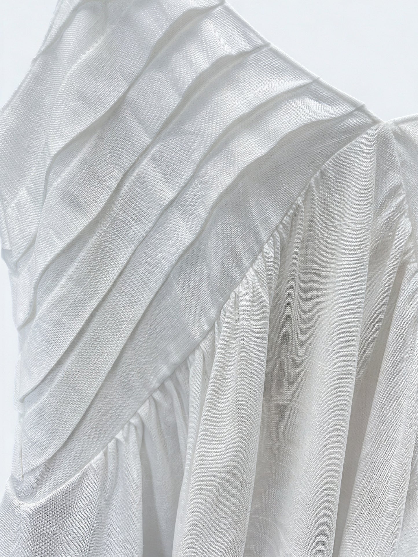 Luna Pleated Linen Peplum Cami