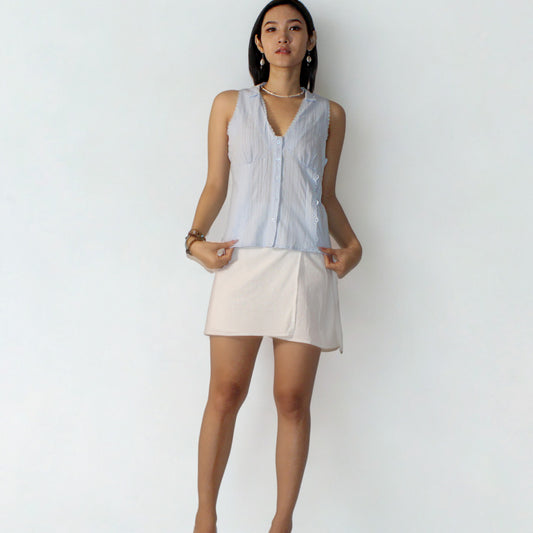 Celeste Sleeveless Eyelet Shirt