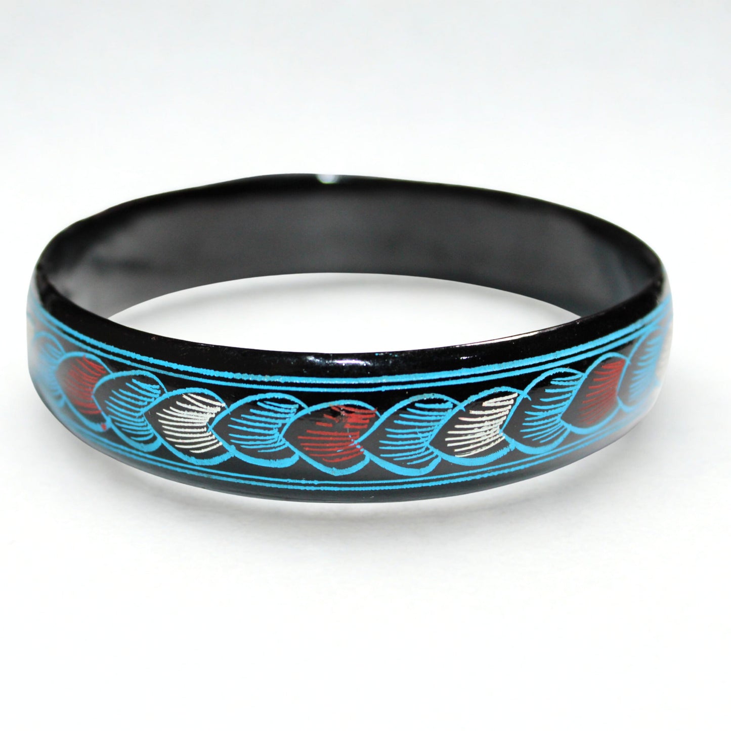 Ocean Leaf Trail – Lacquerware Bangle