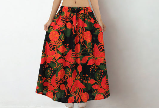 Bloom –  Cotton Maxi Skirt